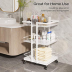 Esthetician Cart with Wheels Salon Rolling Trolley, Mobile Storage Organizer - Image 3