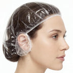 Qianyu 100 PCS Disposable Shower Caps and 100 PCS Earmuffs by Unknown