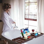 Premium Bamboo Bathtub Caddy Tray - Image 4