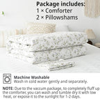 LEMIROE Botanical Cotton Comforter King Size - Image 7
