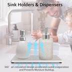 Diatomite Soap Dish, Water Absorbing Stone Tray, Kitchen Sink Organizer - Image 5