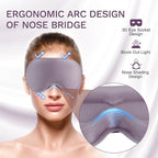 99% Fully Block Out Light Eye Sleep Mask, 3D Deep Contoured Eyes Cover Zero - Image 4