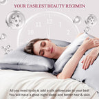 100% Silk Pillow Cases 2 Pack Standard Size Mulberry Silk Pillowcase Set of 2 - Image 3