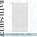 White Classic Luxury Soft Bath Sheet Towels - Image 4