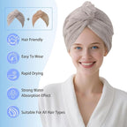 Microfiber Hair Drying Towel Wrap - Image 2