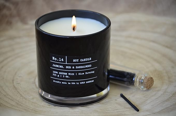Lulu Candles | Sandalwood Rose | Luxury Scented Soy Jar Candle | Hand Poured in - Image 5