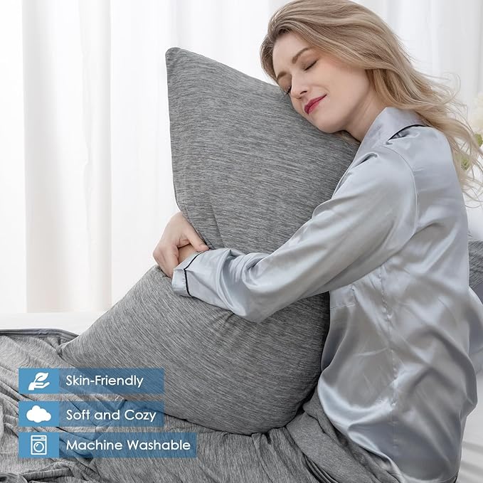 CHOSHOME Cooling Pillow Cases Zipper Pillow Covers Q-Max > 0.45 Zippered - Image 6