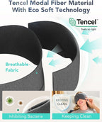 Sleep Mask, Eye Mask Wrap-Around Design, Light Shading, Breathable Fabric - Image 5