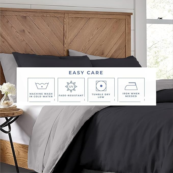 Kotton Culture 3 Pc Queen Size Duvet Cover Set- 100% Egyptian Cotton 600 Thread - Image 6