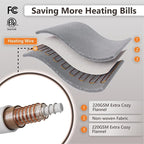 Wapaneus Heated Blanket Electric King Size 90"x100"-Dual Control - Image 6