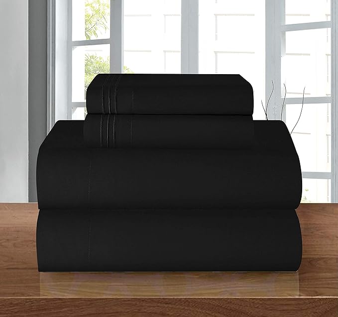Elegant Comfort Luxury 1500 Premium Hotel Quality Microfiber 4-Piece Sheet Set - Image 2