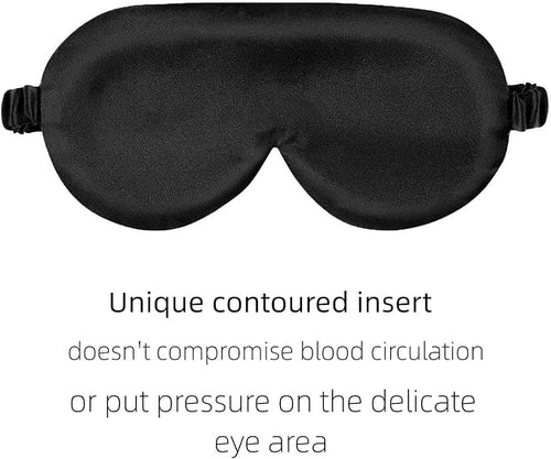 ALASKA BEAR Sleep Mask with Silk-Covered Adjustable Strap - Image 2