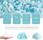 Meoflaw Cooling Pillows Standard Size, Shredded Memory Foam Bed Pillows - Image 2
