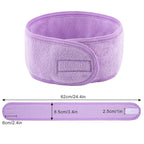 Whaline Spa Facial Headband 4 Packs Head Wrap Terry Cloth Headband Adjustable - Image 2