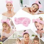 Casoty Pink 6 Pcs Spa Headband, Hair Band - Image 4