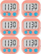 6 Pack Kitchen Timers Loud Ring Digital Timers by AOUCE