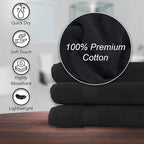 KAHAF COLLECTION 100% Cotton Bath Towels, 24x48 Pack of 6 Towels, Quick Dry - Image 7
