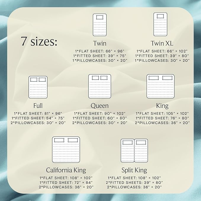 LuxClub 4 PC King Size Sheet Set Deep Pockets 18" Wrinkle Free Cooling Sheets - Image 4