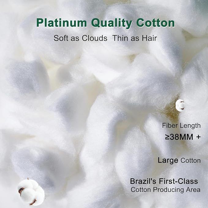 YOUR MOON Fluffy Support Bed Pillow Standard Size, Super Soft Premium - Image 4