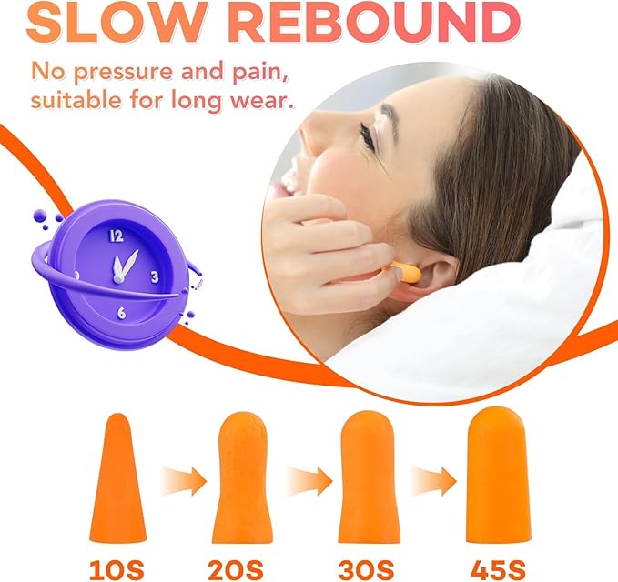 VOISEN Ear Plug, 1000 Pairs Ear Plugs - Image 4