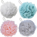 Pack of 4 Bath Sponges Shower Loofahs 60g Bath Exfoliating Sponge Shower Pouf by BTYMS