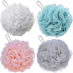 Pack of 4 Bath Sponges Shower Loofahs 60g Bath Exfoliating Sponge Shower Pouf by BTYMS