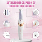 Pedicure Tool, Foot Callus Remover, Electric Pedicure Set, Foot Care, Removes - Image 2