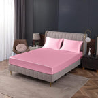 Homiest Pink Satin Fitted Twin XL Size Bed Sheet, Deep Pocket, Luxury & Ultra - Image 9