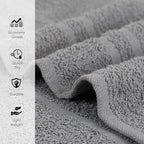 24 Pack Dark Grey Hand Towels 100% Cotton Spa Towel – 16x27 inches Highly - Image 2