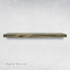 URBANDI, Rustic Floating Shelves, Hidden Bracket, Solid Wood, Heavy Duty - Image 5