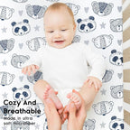Yoofoss Pack and Play Sheets Fitted, Mini Crib Sheets 2-Pack - Image 4