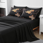 Yogeneg 7 Piece Bed in a Bag Queen Size Comforter Set Black Bedding Set - Image 4