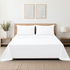 Cotton Cal King Flat Sheet Only, 600 Thread Count 100% Egyptian Cotton Top - Image 8