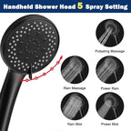 NearMoon Filtered Rain Shower Head, High Pressure 8″Square, and 5 settings - Image 5