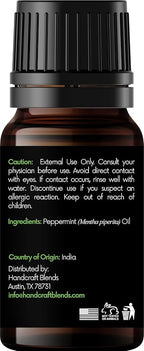 Handcraft Blends Peppermint Essential Oil – 0.33 Fl Oz – 100% Pure and Natural - Image 2
