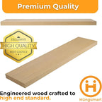 HÜNGSMART 48 Inch Wooden Floating Shelf – Supports 300lbs – Carpenter Designed - Image 4