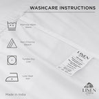 Linen Home 100% Cotton Percale Weave Fitted Sheet, Full Size, Iris Lilac - Image 5