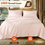 LBRO2M Split King Sheet Sets for Adjustable Bed 1000 Thread Count 100% Egyptian - Image 2