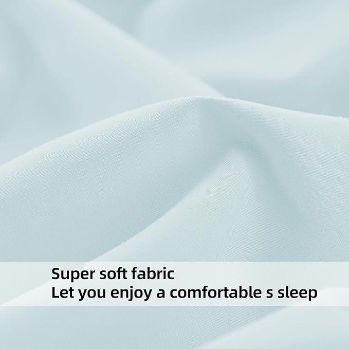 HBHLFZ Full Fitted Sheet Only, Soft Breathable Bottom Sheet - Image 4