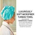 ILES FORMULA Hair Turban Towel – Ultra-Soft Microfiber Hair Towel Wrap - Image 3