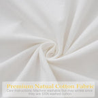 2 Pack Ruffle Throw Pillow Covers Farmhouse Off White Shabby Washed Cotton - Image 7