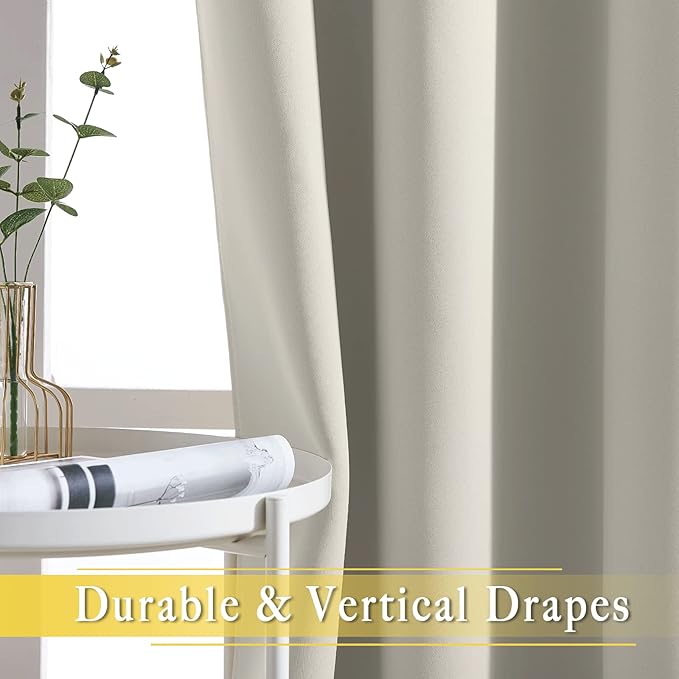 NICETOWN Natural Doorway Curtains 78 inches Long - Image 5