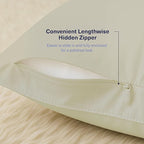 Kickoff Viscose Bamboo Pillowcase, 100% Organic Hidden Zippered Viscose Bamboo - Image 5