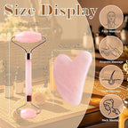 Gua Sha Facial Massage Tool and Roller Set, Facial Massager - Image 6