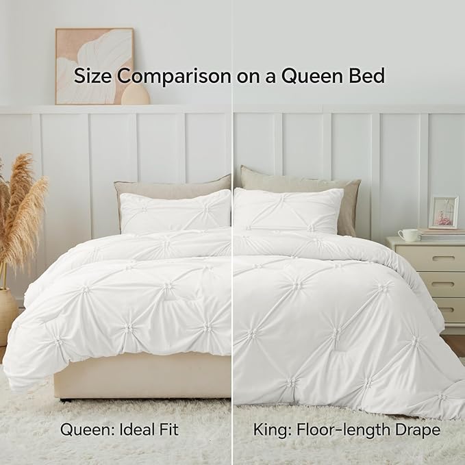 BEDELITE Pintuck Fluffy Twin Comforter Set - Image 8