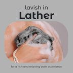 MainBasics Charcoal Infused Bath Shower Loofah Sponge Pouf Body Wash Scrubber - Image 4