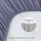 Biloban Mini Crib Sheets Fitted, 2 Pack Mini Crib Sheet Fits - Image 4