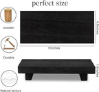 zoocatia Small Wood Tray Pedestal Stand Farmhouse Bathroom Decor Decorative - Image 4