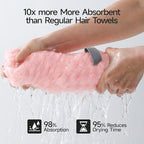 REDKISS Pink Microfiber Hair Towels - Image 6