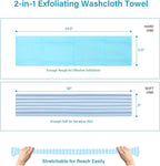 Yiclick 2pcs Back Scrubber for Shower Bath ，Exfoliating Body Scrubber, Body - Image 6